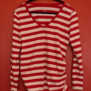 Old Navy Maternity Striped Shirt - L - Shirred